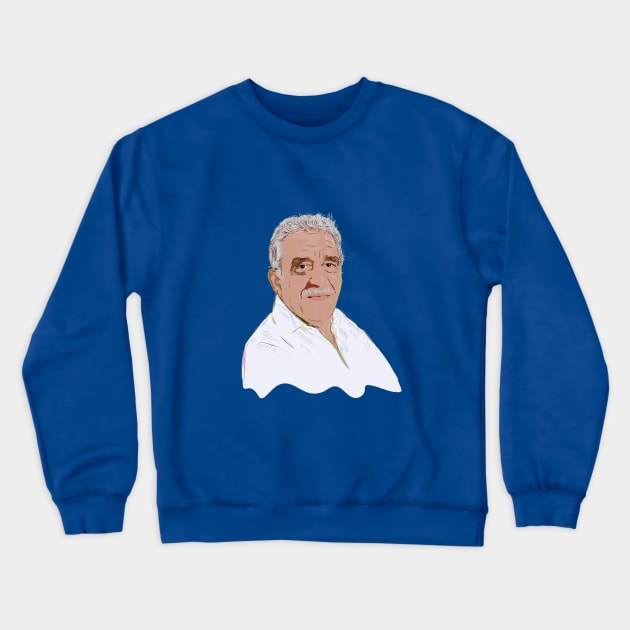 Portrait of García Marquez Crewneck Sweatshirt by Slownessi